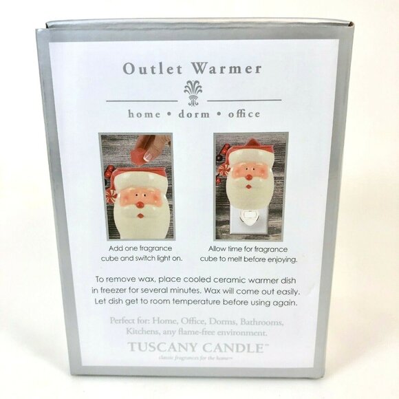 Tuscany Candle Outlet Warmer Christmas Santa Claus Night Light Plug In - Picture 4 of 12